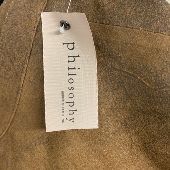 NWT Philosophy Faux Leather Pants - Picture 3 of 5
